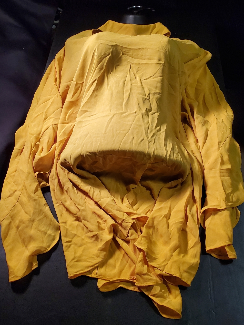 Ashley Stewart Yellow Size 22/24  Long Slevee Dress Top
